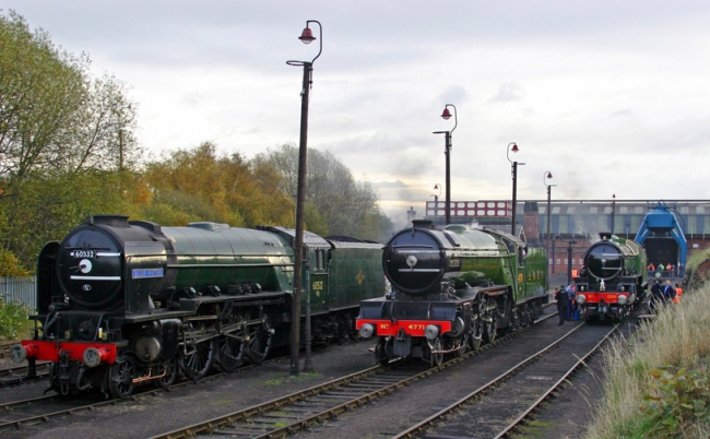 60532 'Blue Peter' 4771 'Green Arrow' 1306 'Mayflower'