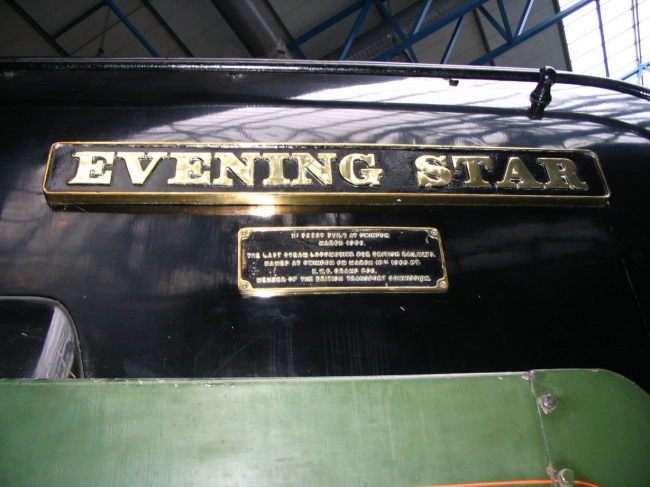 Evening Star Nameplate