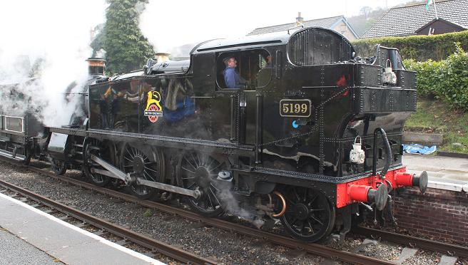 Prairie  2-6-2T at Glyndyfrdwy,