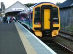 158722 Collects its passengers on the Thurso branch.