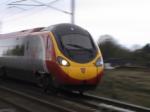 Virgin Trains Pendolino on the WCML from Preston.